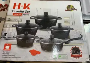 Elegant Red H.K. Non-Stick Kitchen Set