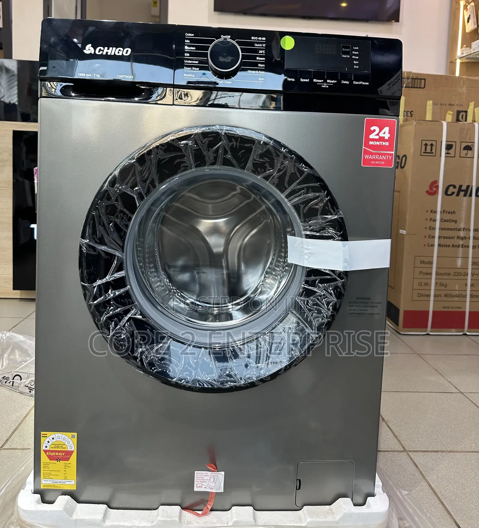 Chigo 7 Kg Front Load Fully Automatic Washing Machine