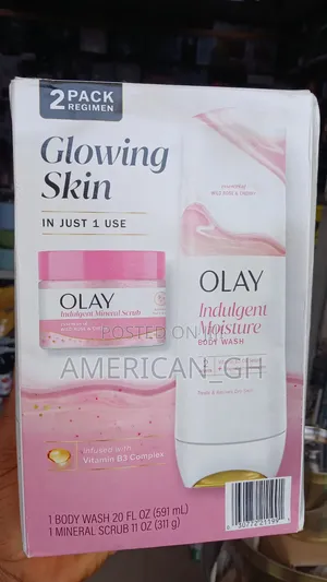 Olay Glowing Skin Mineral Scrub and Body Wash