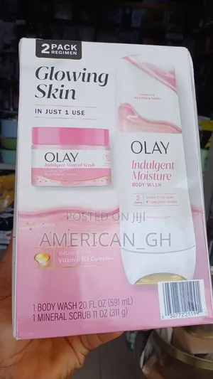 Olay Glowing Skin Mineral Scrub and Body Wash