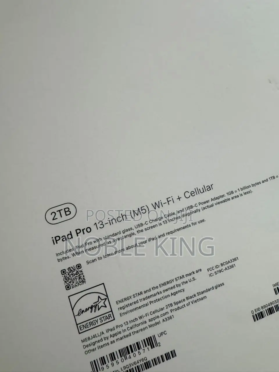 New Apple iPad Pro 13 (2025) 2 TB Black
