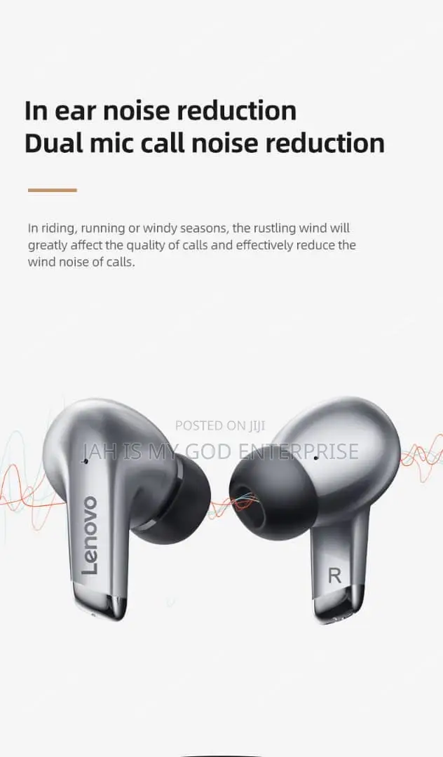 Lenovo Lp5 Bluetooth Headphone Earphones Headset Earbuds