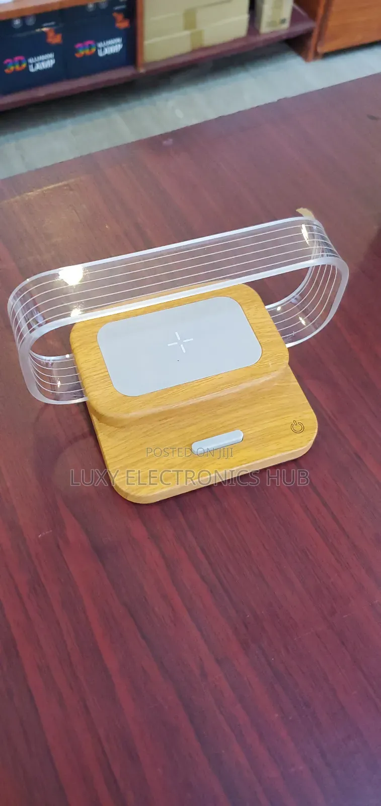 Bedside Table Lamp With Wireless Charger