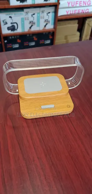 Bedside Table Lamp With Wireless Charger