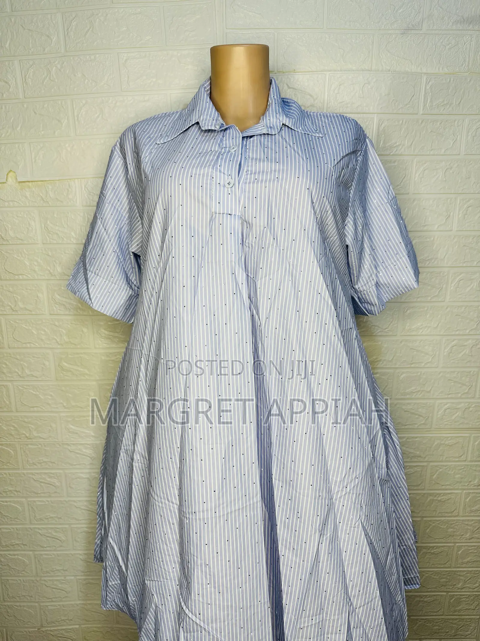 Flare Dress With Shiny Spot