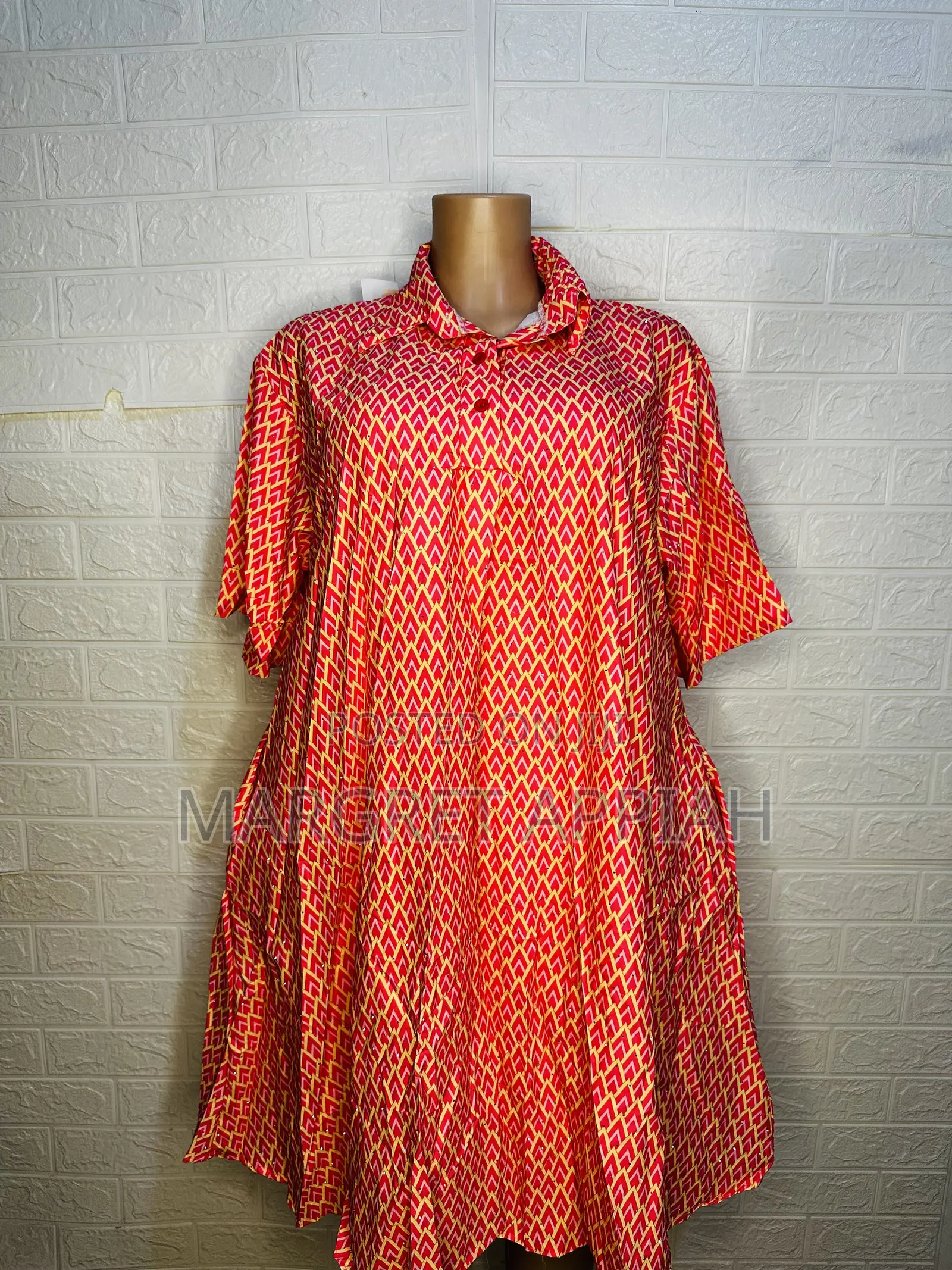 Flare Dress With Shiny Spot