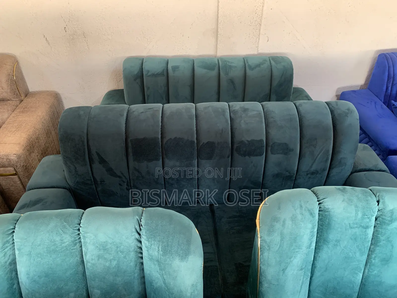 A Royal Comfort Sofa, Very Beautiful With a Golden Design