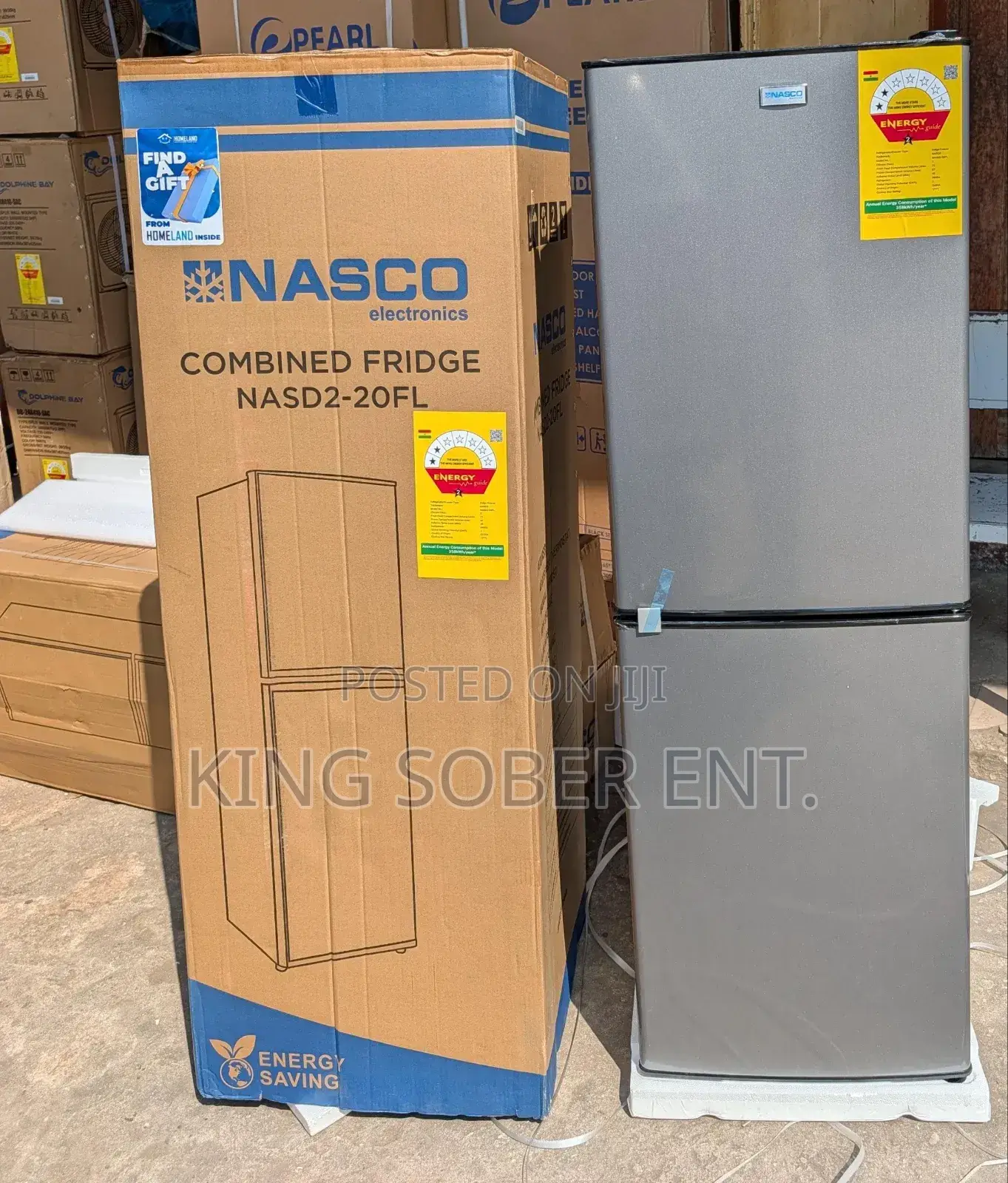 Nasco Nasd2-20fl Fridge 157l Bottom Freezer 2550gh