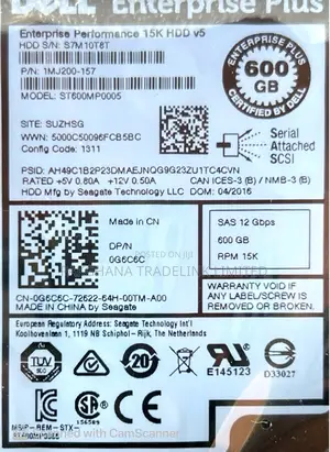 Dell 600 Gb Sas RPM