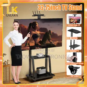 Confirmed Tv Cart;32-75 Inch Universal Mobile Tv Stand
