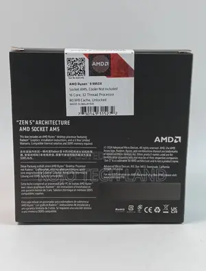 Amd Ryzentm 9 9950x 16-core, 32-thread Unlocked Desktop Processor