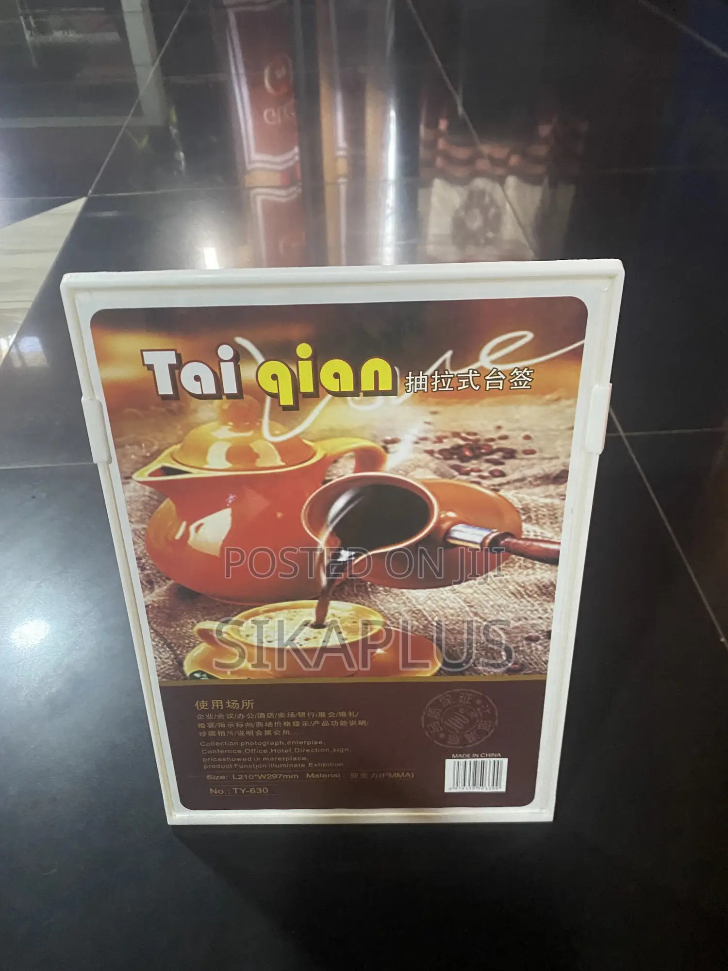 A4 Size L-Shaped Table Talker