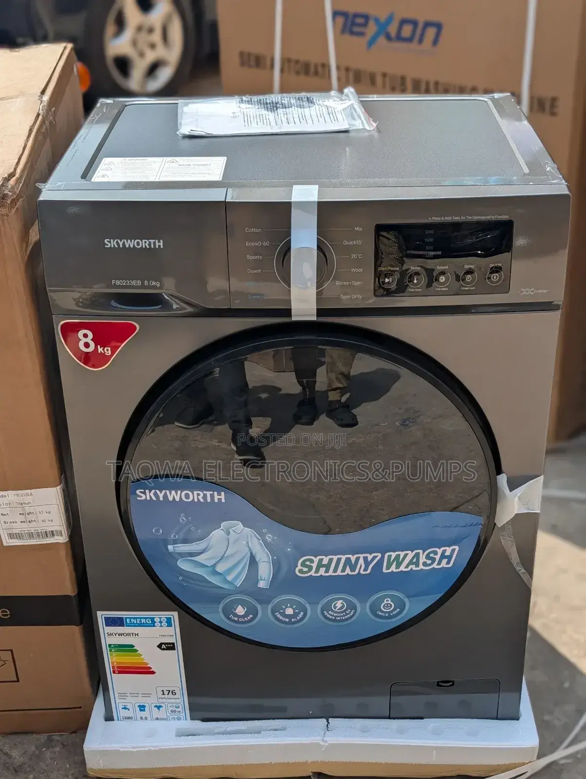 Skywoth 8kg Front Load Full Automatic Washing Machine
