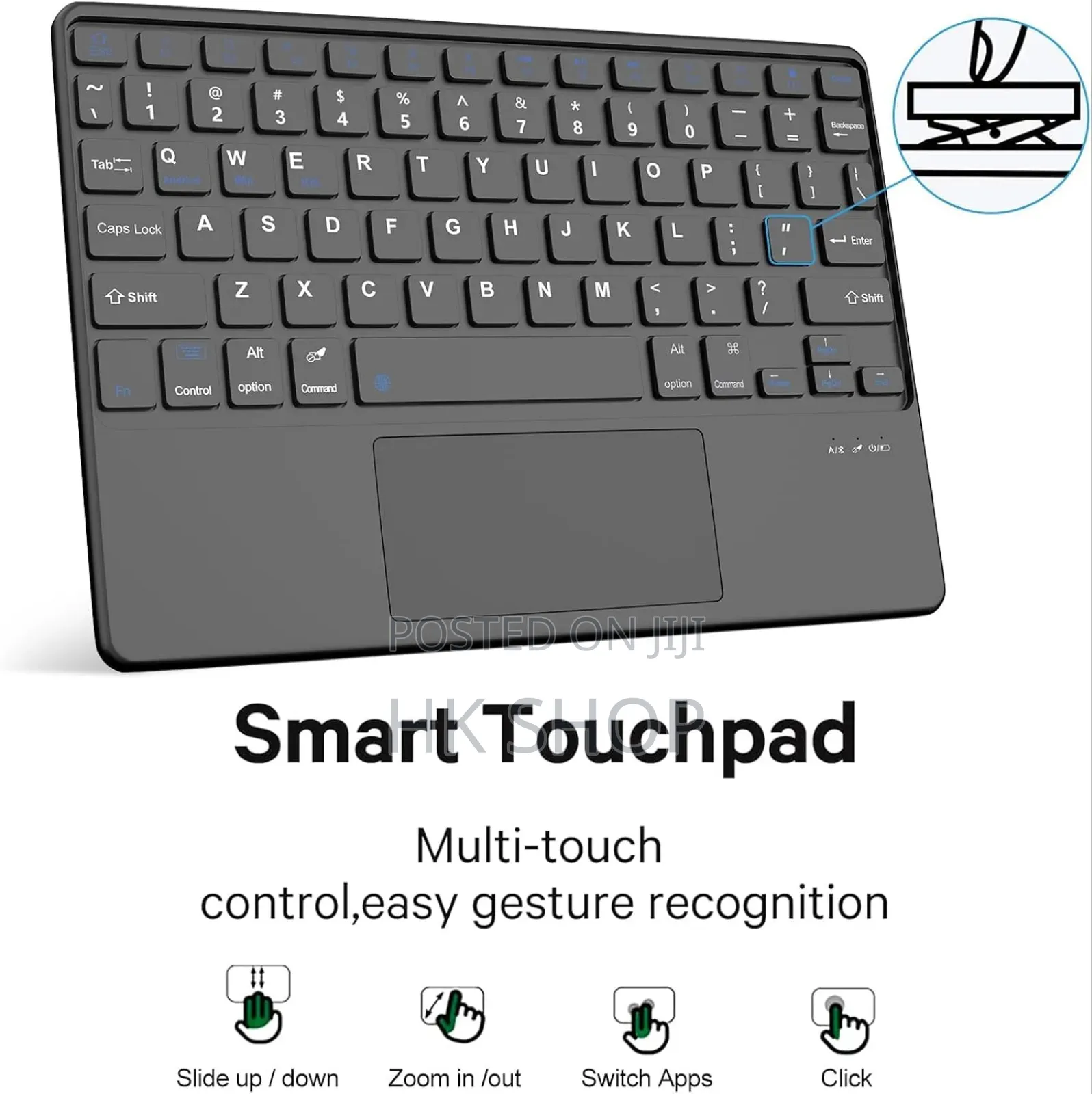 Samsung Galaxy Tab A9 Plus Keyboard Case With Mousepad