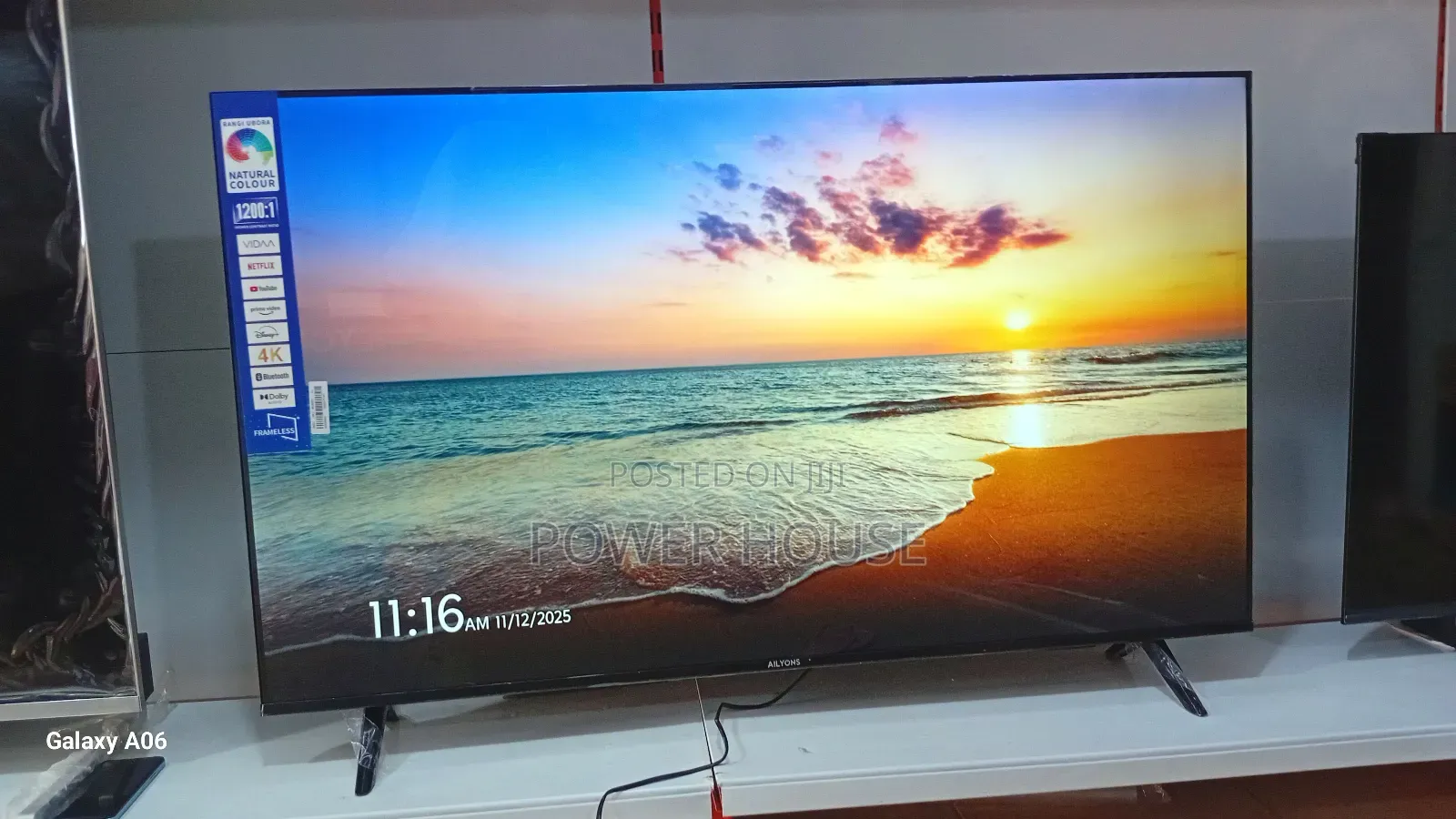 Ailyons 55" Android Smart Tv With Wi-Fi Apps