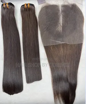Vietnamese Raw Donor Bone Straight With 5 by 5 Closure