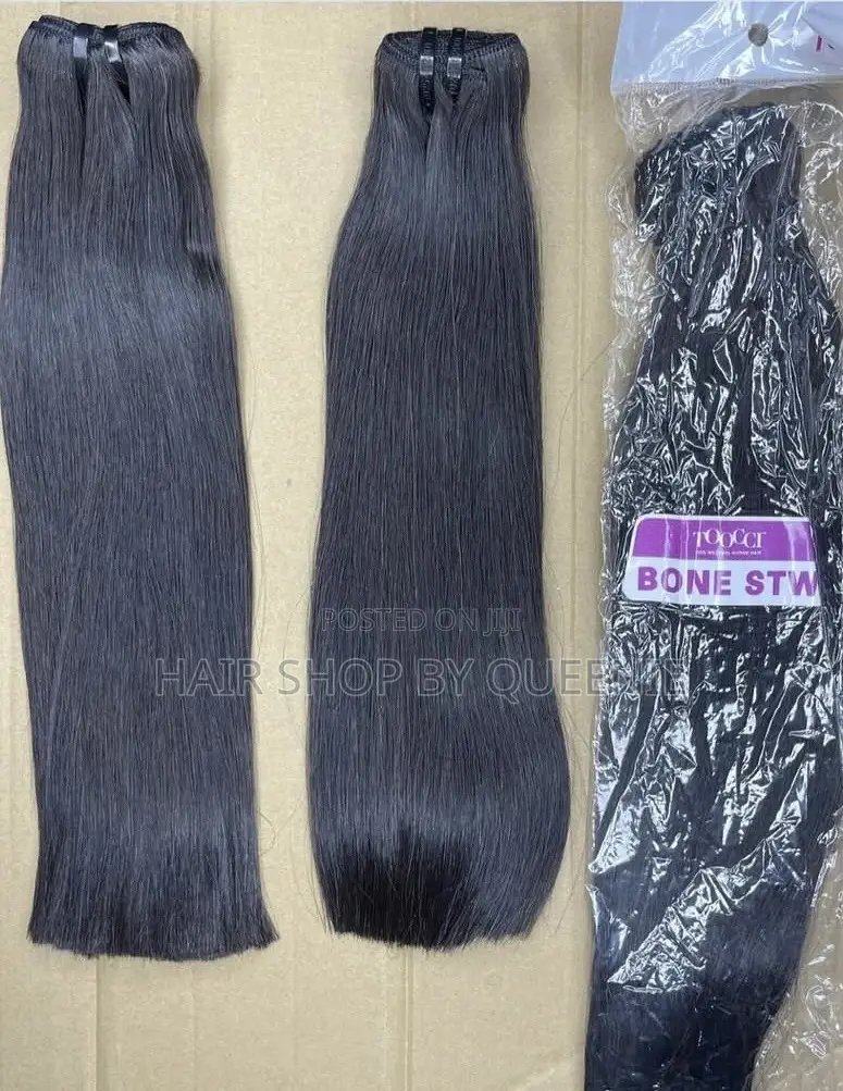 Vietnamese Raw Donor Bone Straight With 5 by 5 Closure