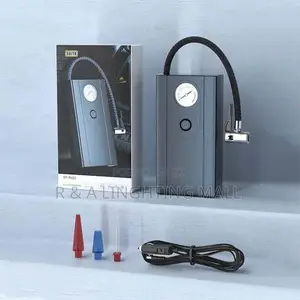 Portable Electric Tire Pump/Inflator - Pointer Type - Black