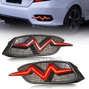 This Is Original Honda Civic Back Red Led Arrow Reflection 2016-2018.