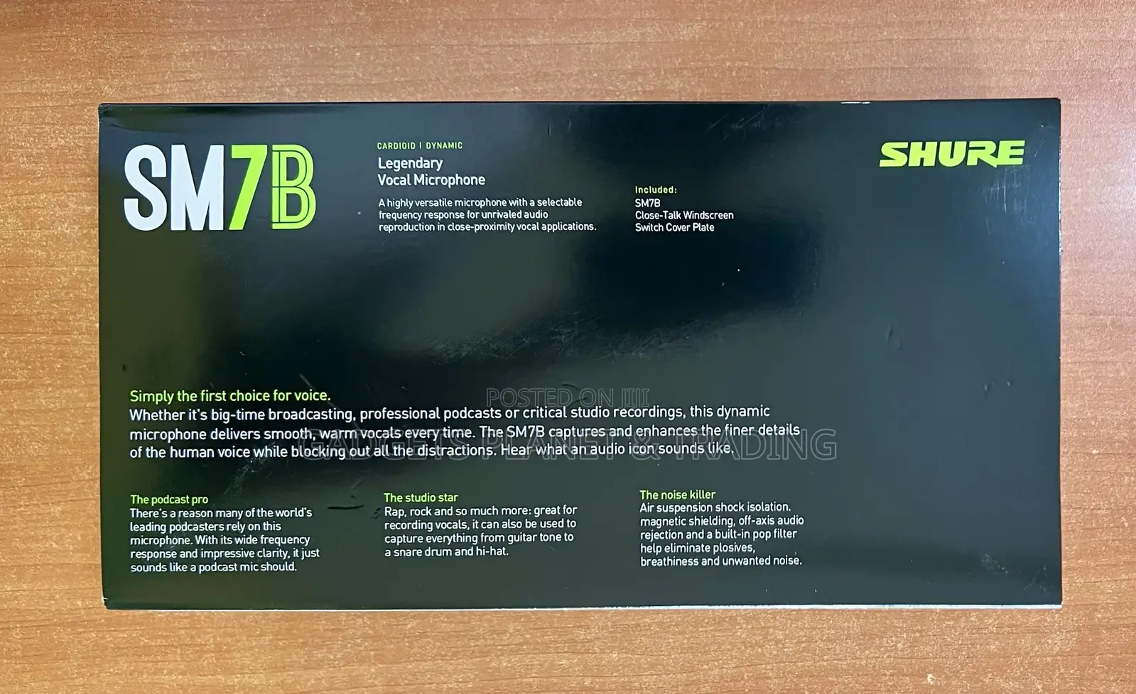 Shure Sm7b Vocal Dynamic Microphone – XLR Studio Mic
