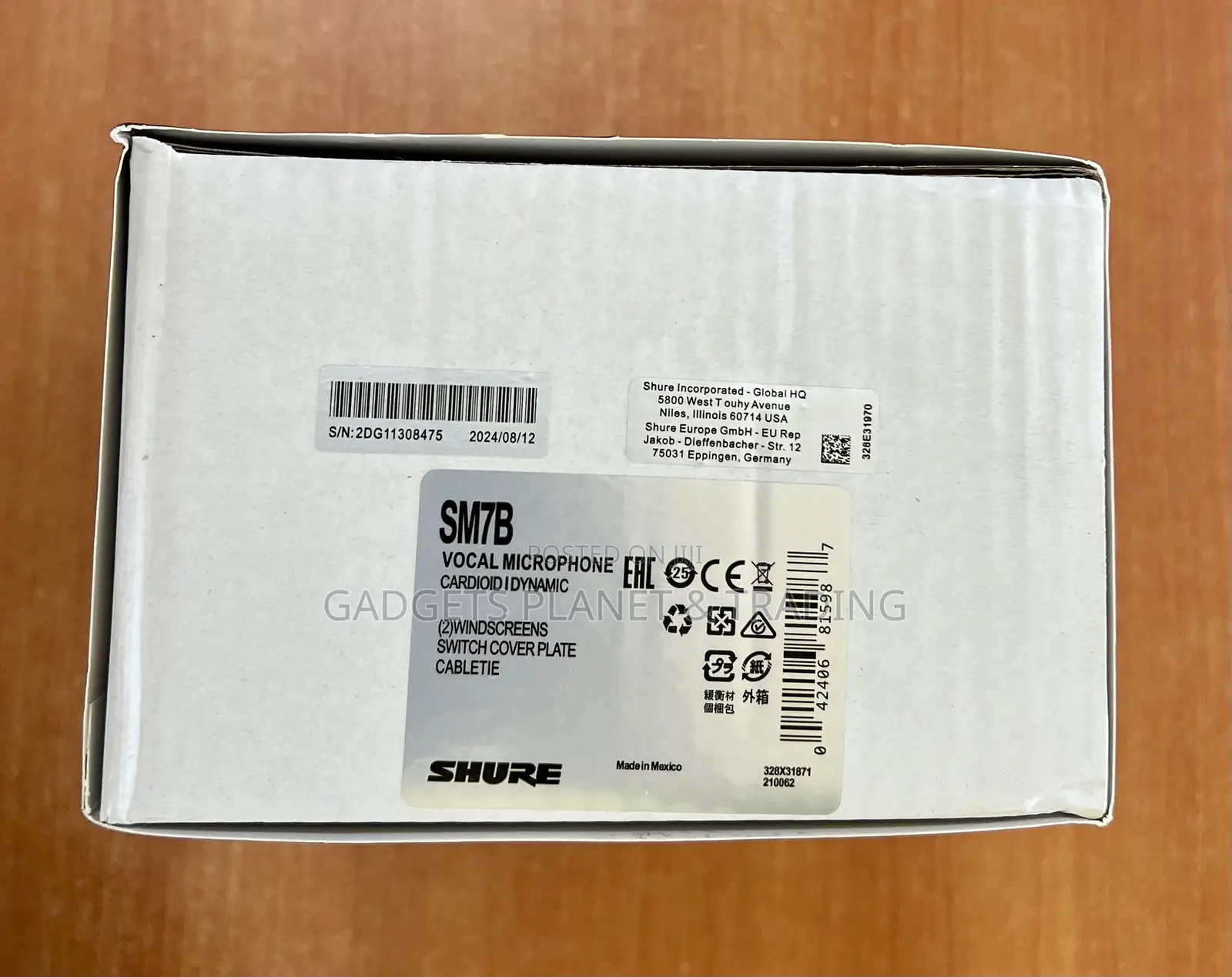 Shure Sm7b Vocal Dynamic Microphone – XLR Studio Mic