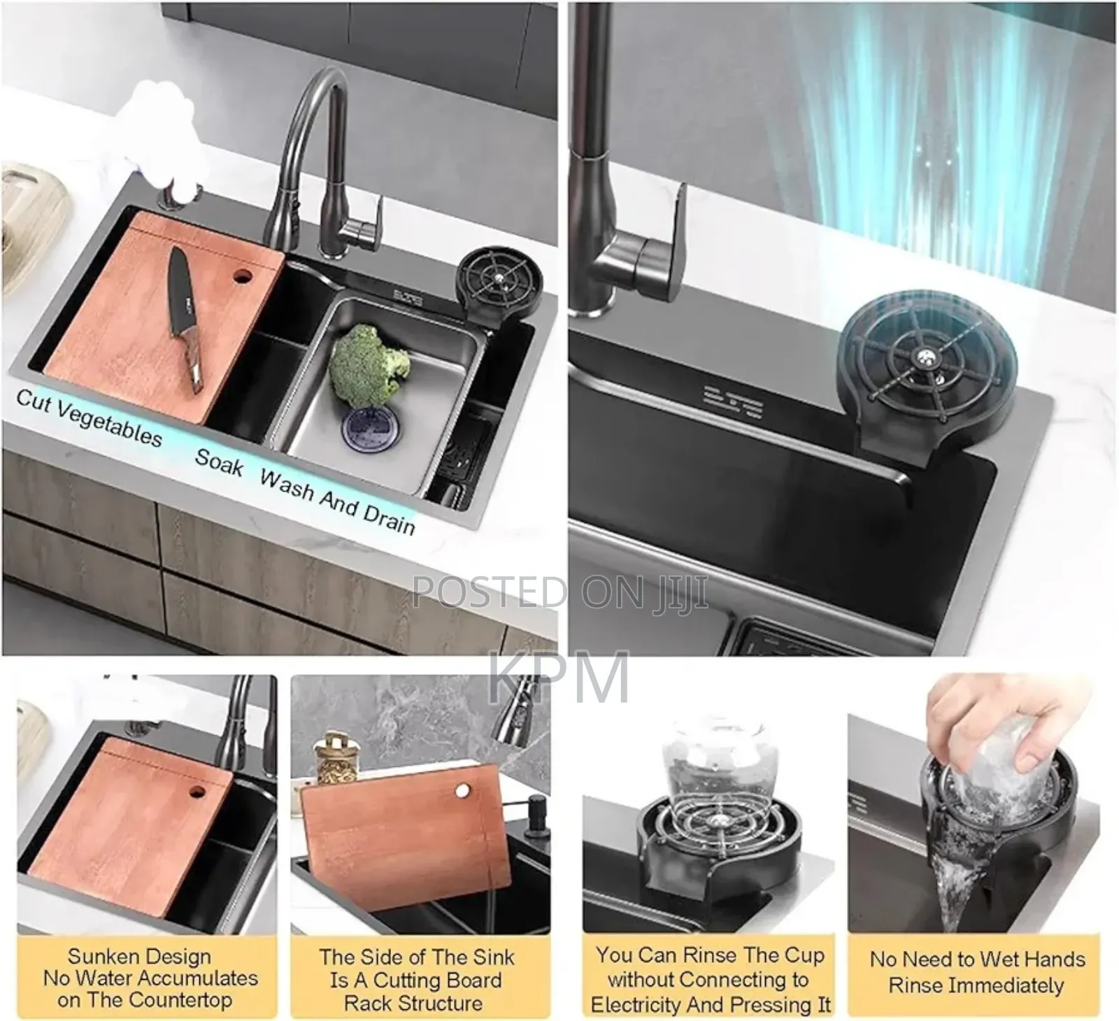 Smart Kitchen Sink Multiple Water Outlet