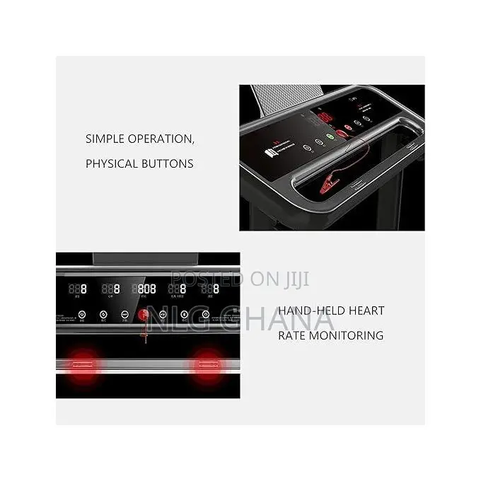 Household Electric Treadmill - Black