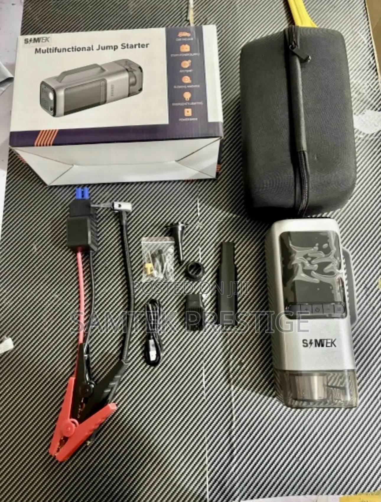 Samtek 9-1 Car Jump Starter, Air Pump and Vacuum Cleaner