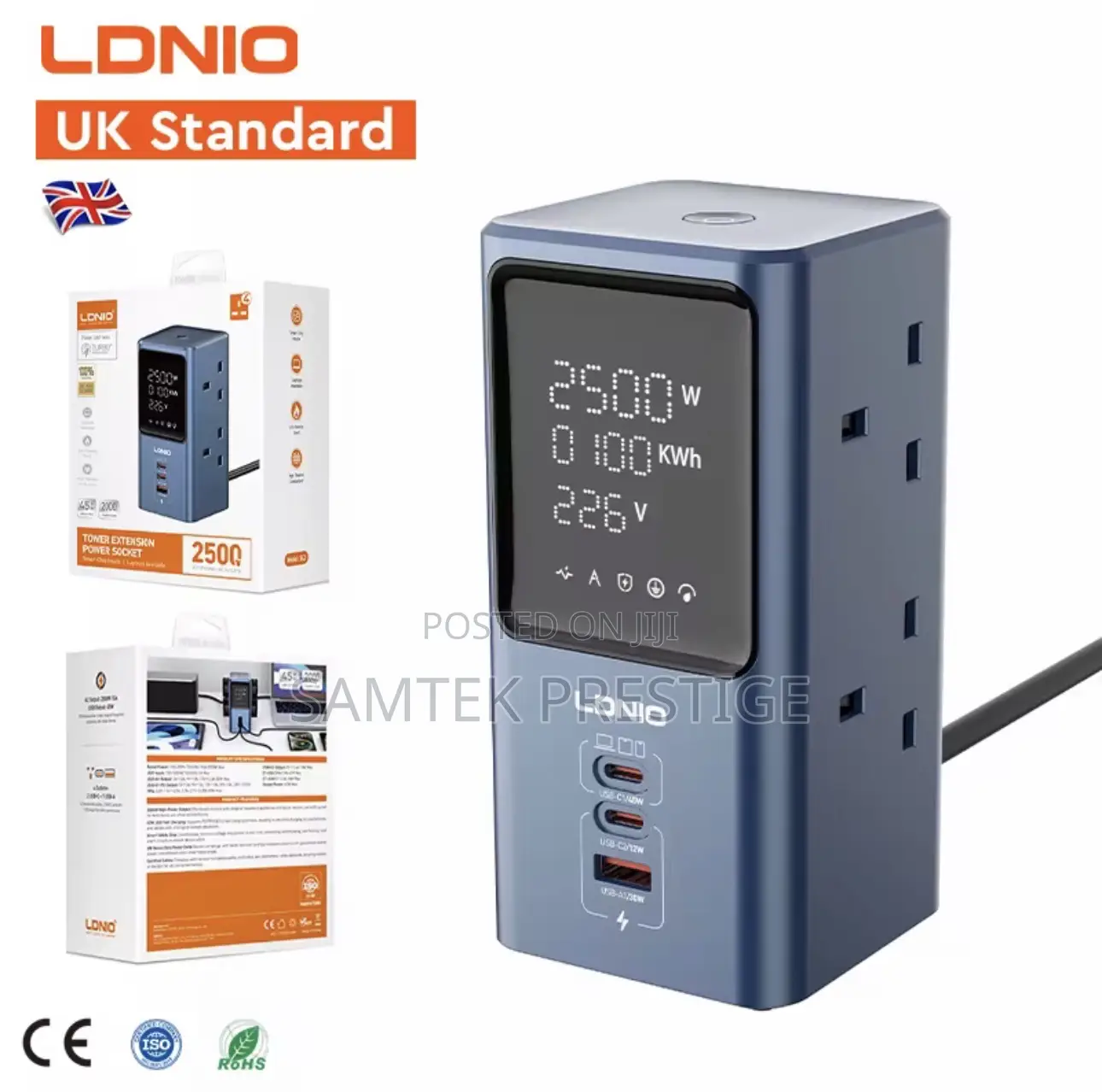 Ldnio Tower Extension Power Socket