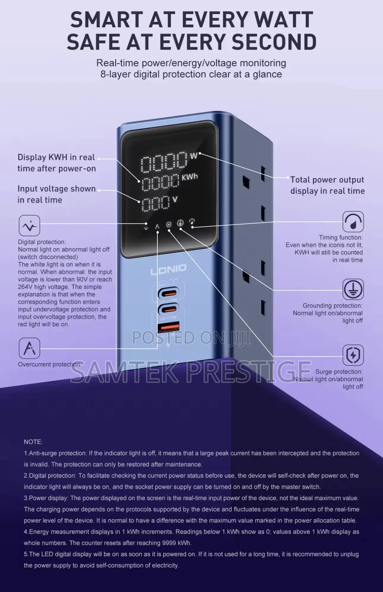 Ldnio Tower Extension Power Socket