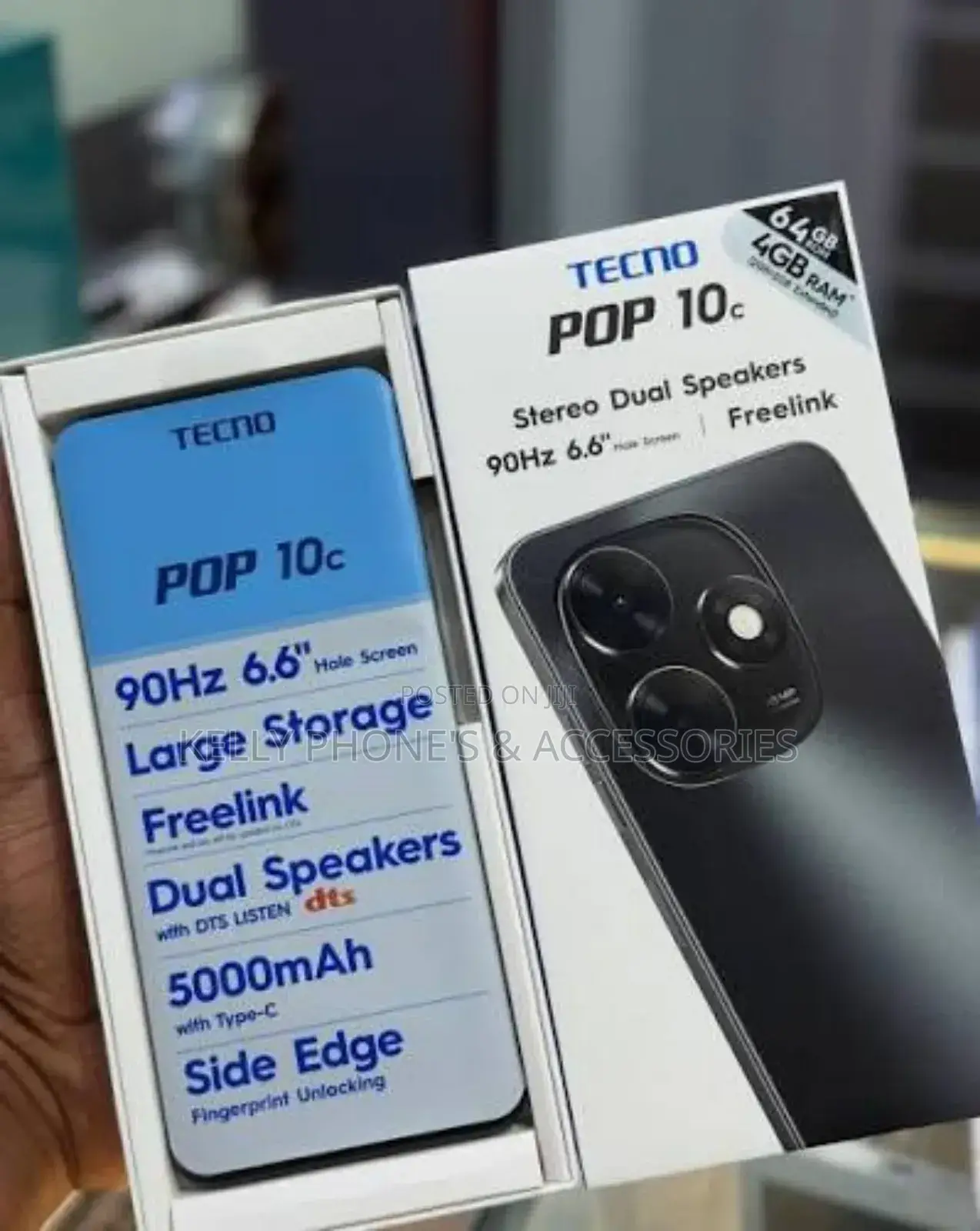 New Tecno Pop 10 64 GB Black