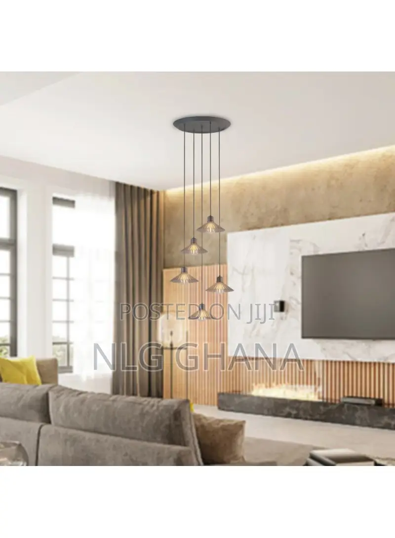 Modern Ceiling Light for Dining Room, Round Plate, Adjustable Tvx27764