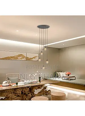 Modern Ceiling Light for Dining Room, Round Plate, Adjustable Tvx27764