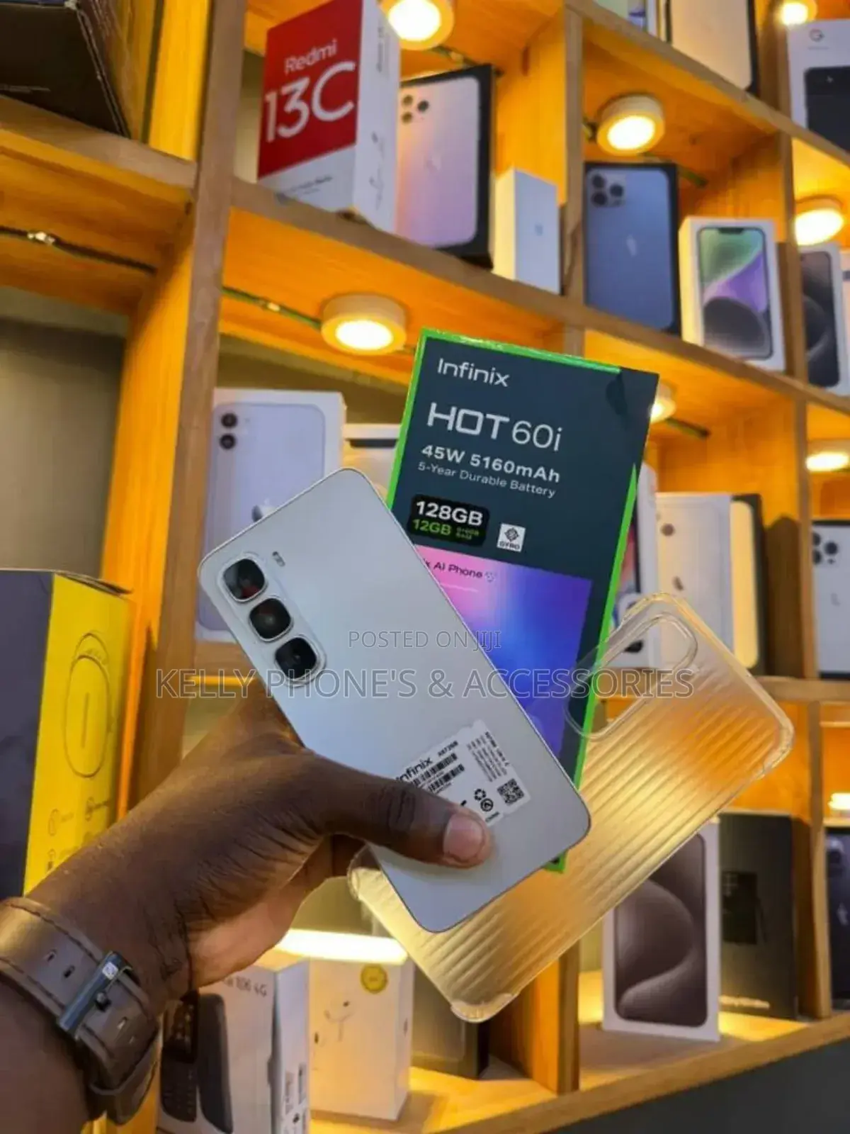New Infinix Hot 60i 128 GB White