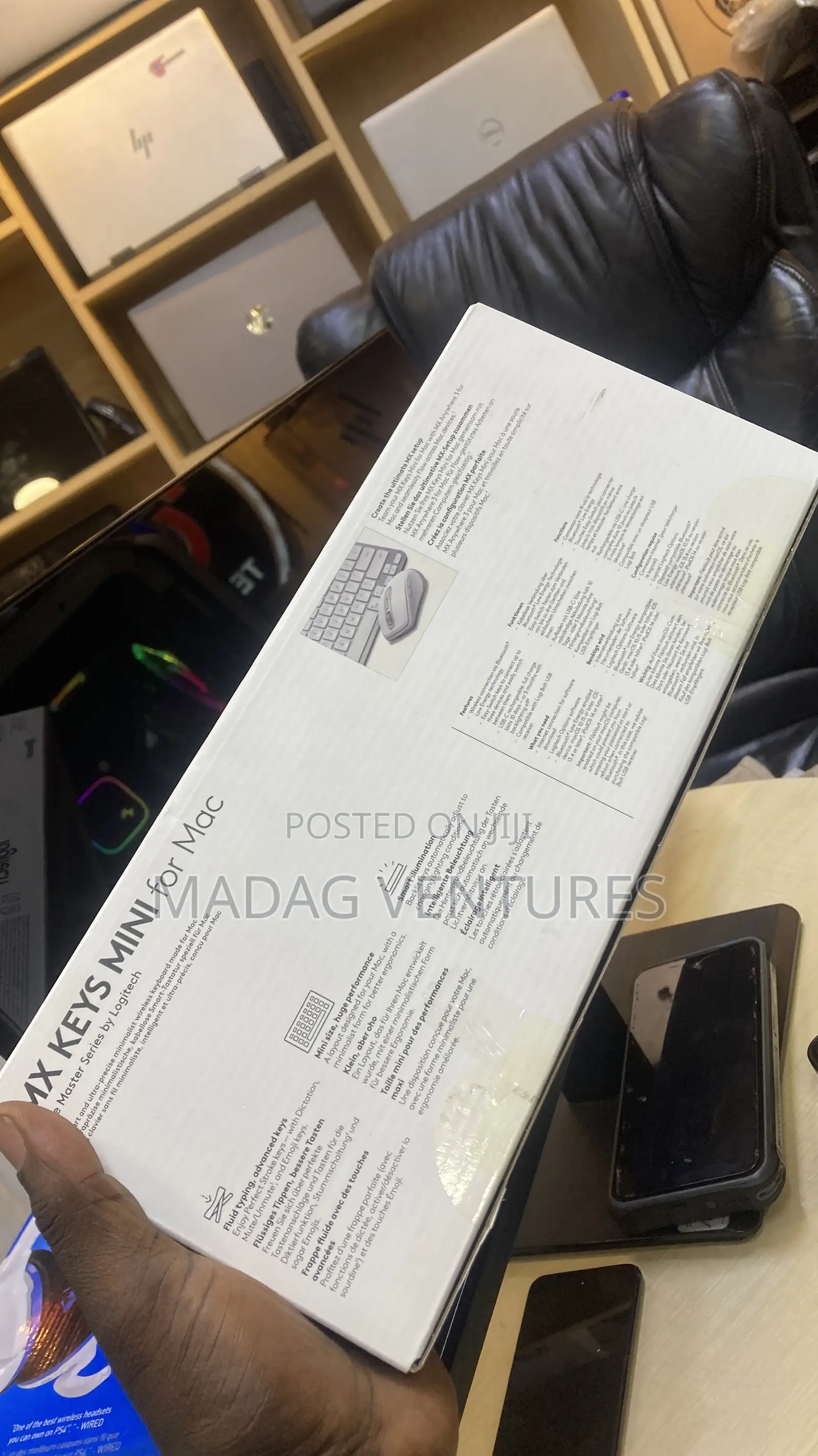 Logitech Mx Keys Mini for Mac Minimalist Wireless Illuminated Keyboard