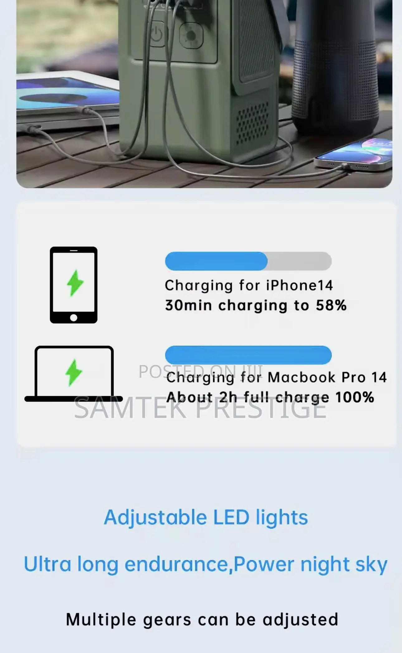 Samtek 200w Portable Power Station
