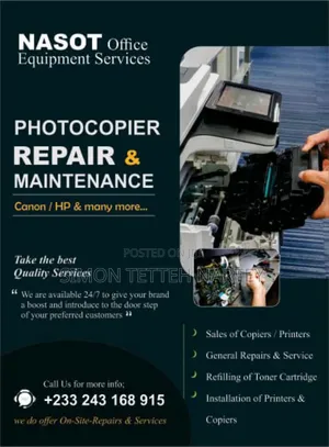 Repairs and Services of Office Equipment