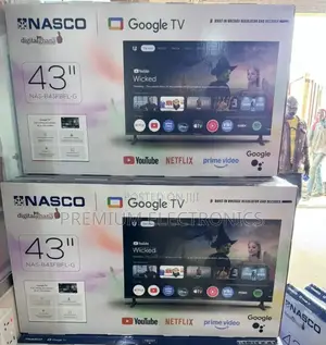 Nasco 43 Inch Frameless Smart Android Google Tv (Nas-B43fbfl-G)