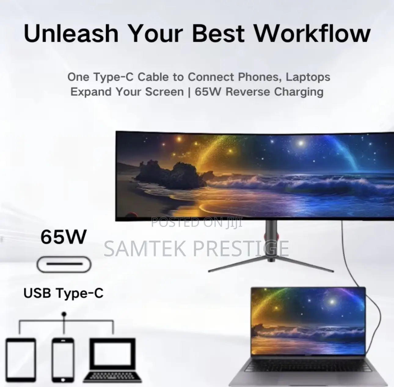 Samtek 49inch Curve 165hz Gaming Monitor