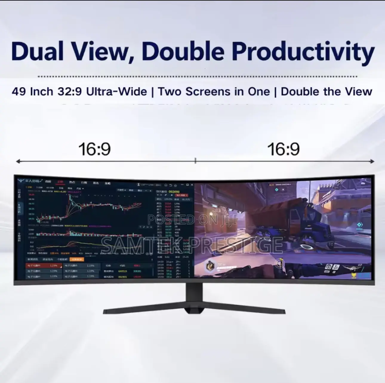 Samtek 49inch Curve 165hz Gaming Monitor
