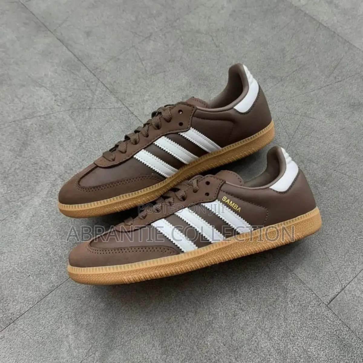 Adidas Samba Leather Brown Sneakers