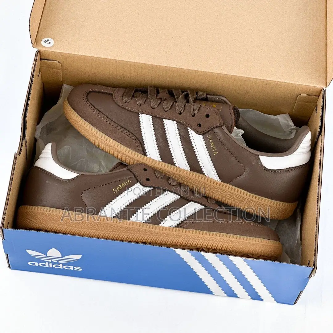 Adidas Samba Leather Brown Sneakers