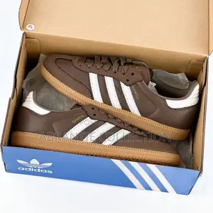 Adidas Samba Leather Brown Sneakers