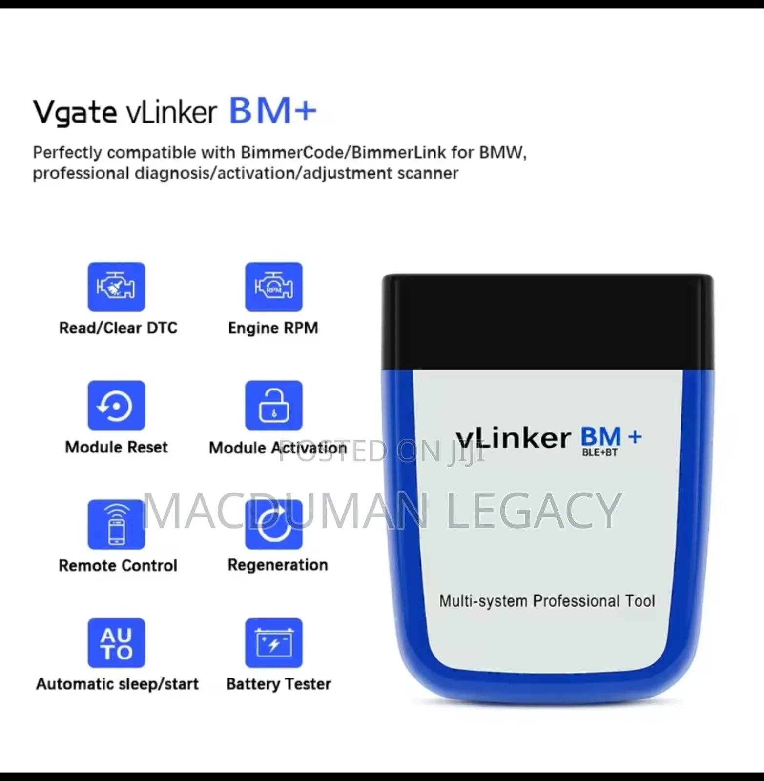 Vvlinker Bm+ Obd2 Scanner