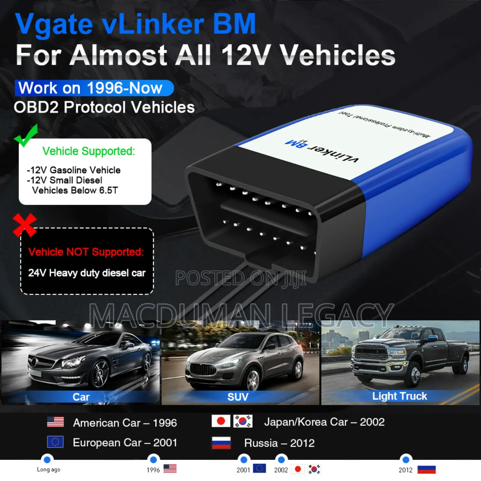 Vvlinker Bm+ Obd2 Scanner