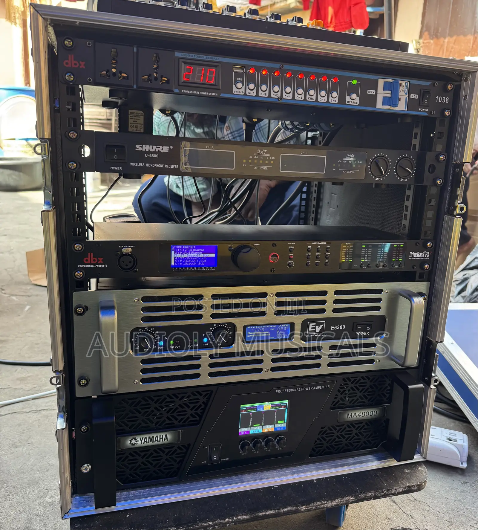 Single Bass Ev and Full Range With Full Set of Rack