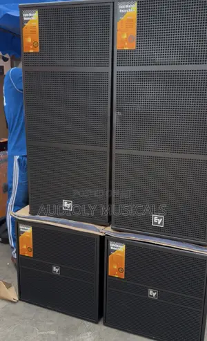 Set of Rack and Single Ev Sub and Full Range Speakers