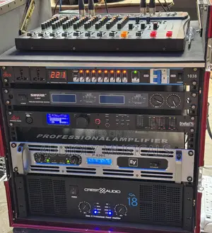 Set of Rack and Single Ev Sub and Full Range Speakers