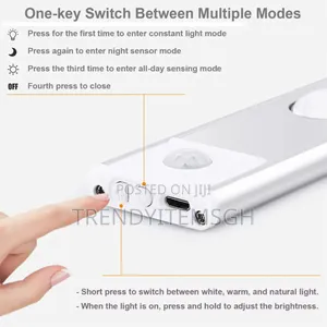 40cm Rechargeable Sensor Wardrobe Kitchen Cabinet Light