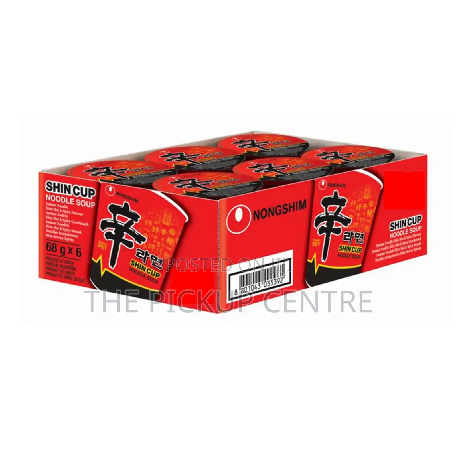 Nongshim Noodles Cup 6×68g